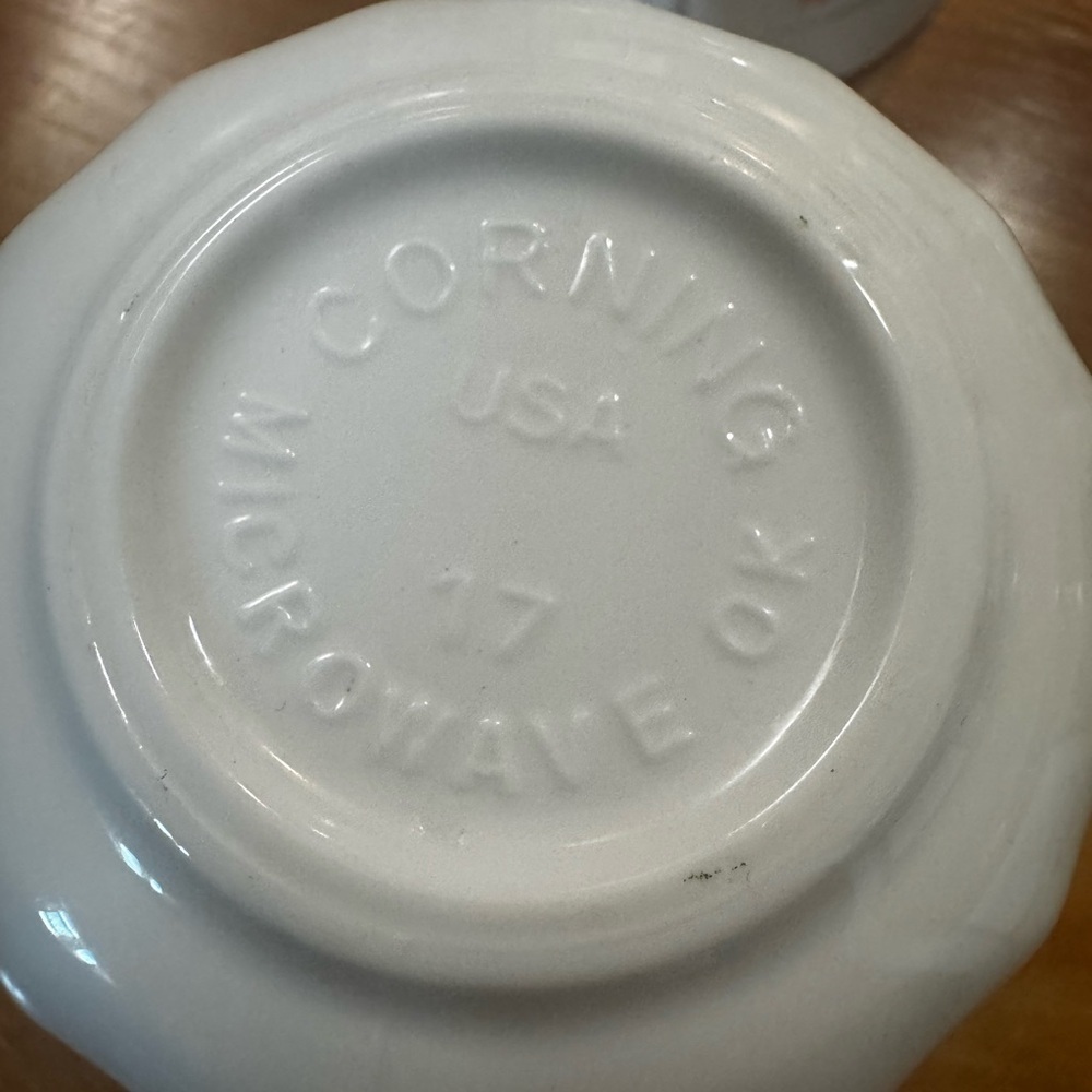 Vtg Corelle Corning English Meadow Set Of 8 Floral Swirl Coffee Mugs/Cups USA - Picture 12 of 16
